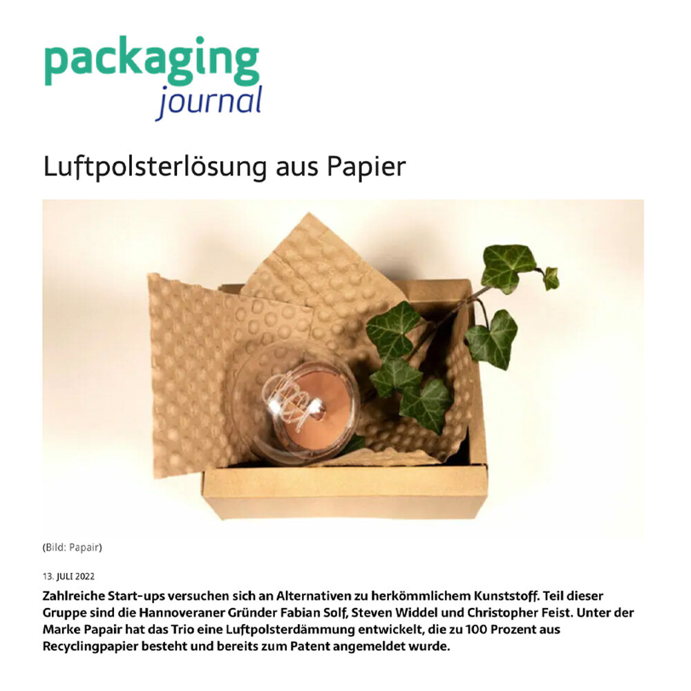 Papair Presseartikel von packaging journal jetzt mehr erfahren