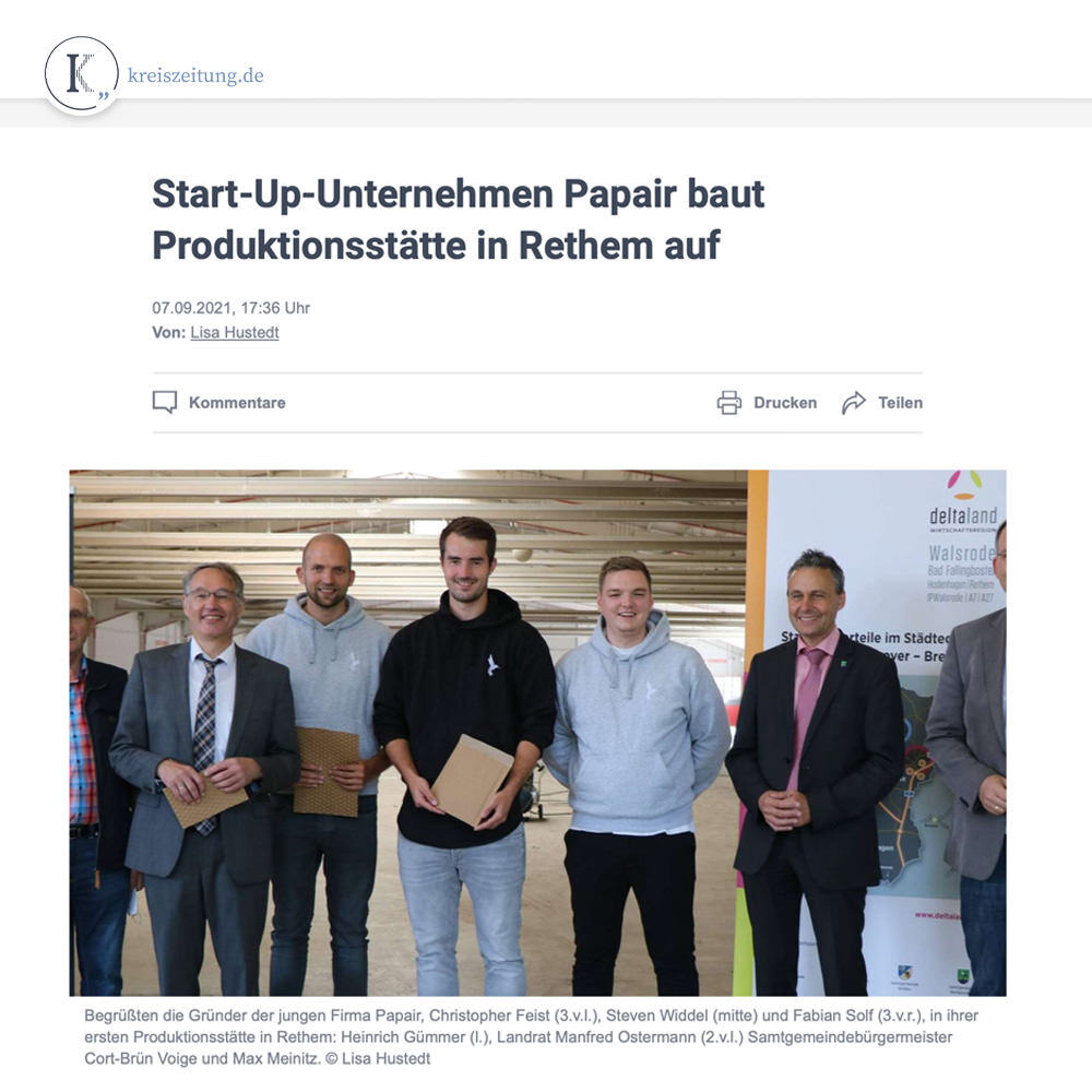 Papair Presseartikel von Kreiszeitung.de jetzt mehr erfahren