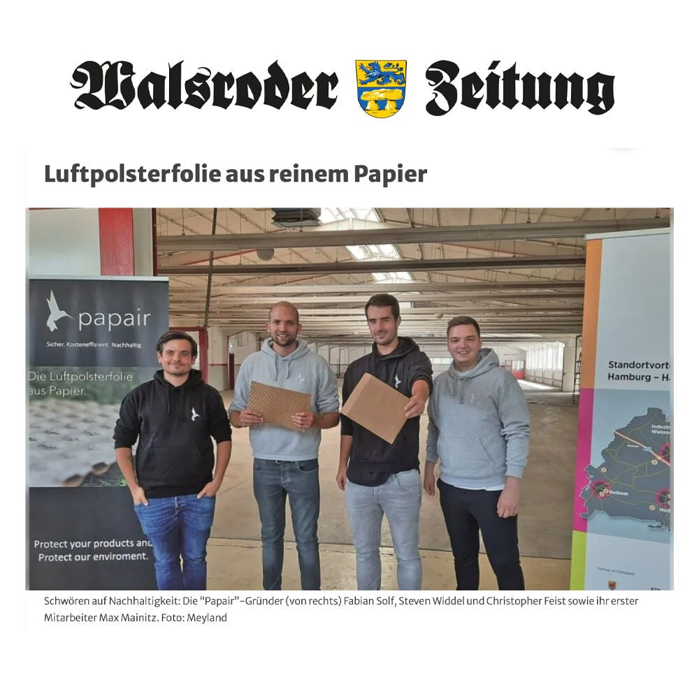 Papair Presseartikel von Walsroder Zeitung jetzt mehr erfahren