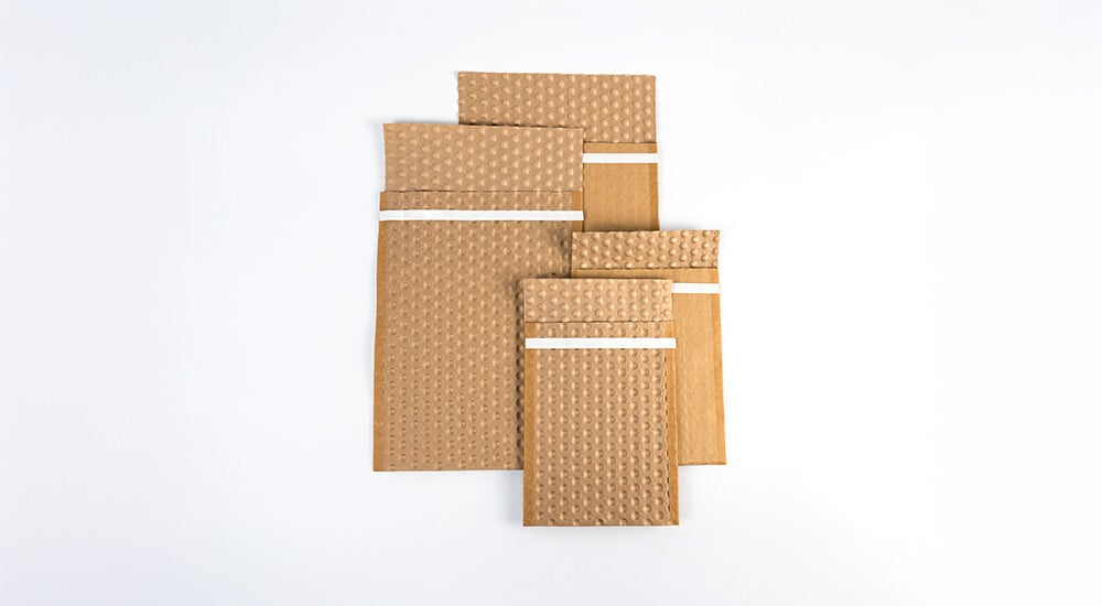 PapairBags mit verschließbarer Lasche, die praktischen Polsterbeutel aus PapairWrap.