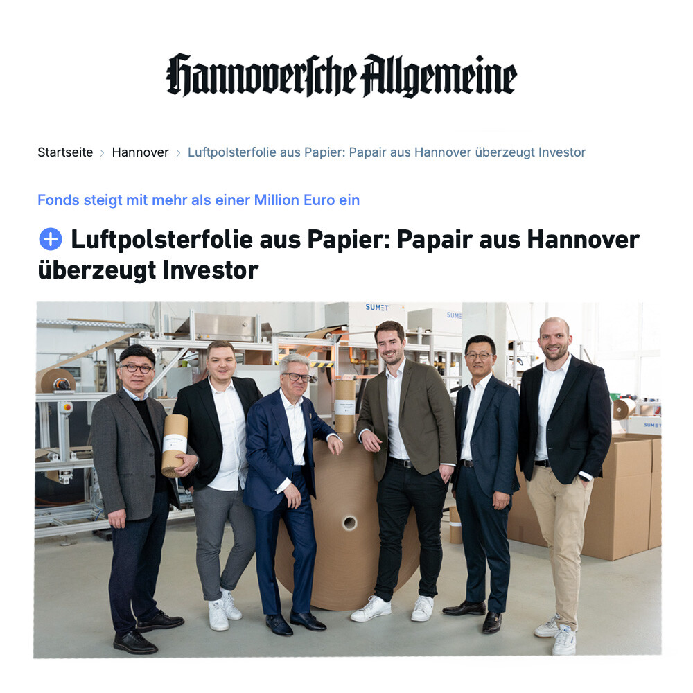 Papair press article from Hannoversche Allgemeine learn more now